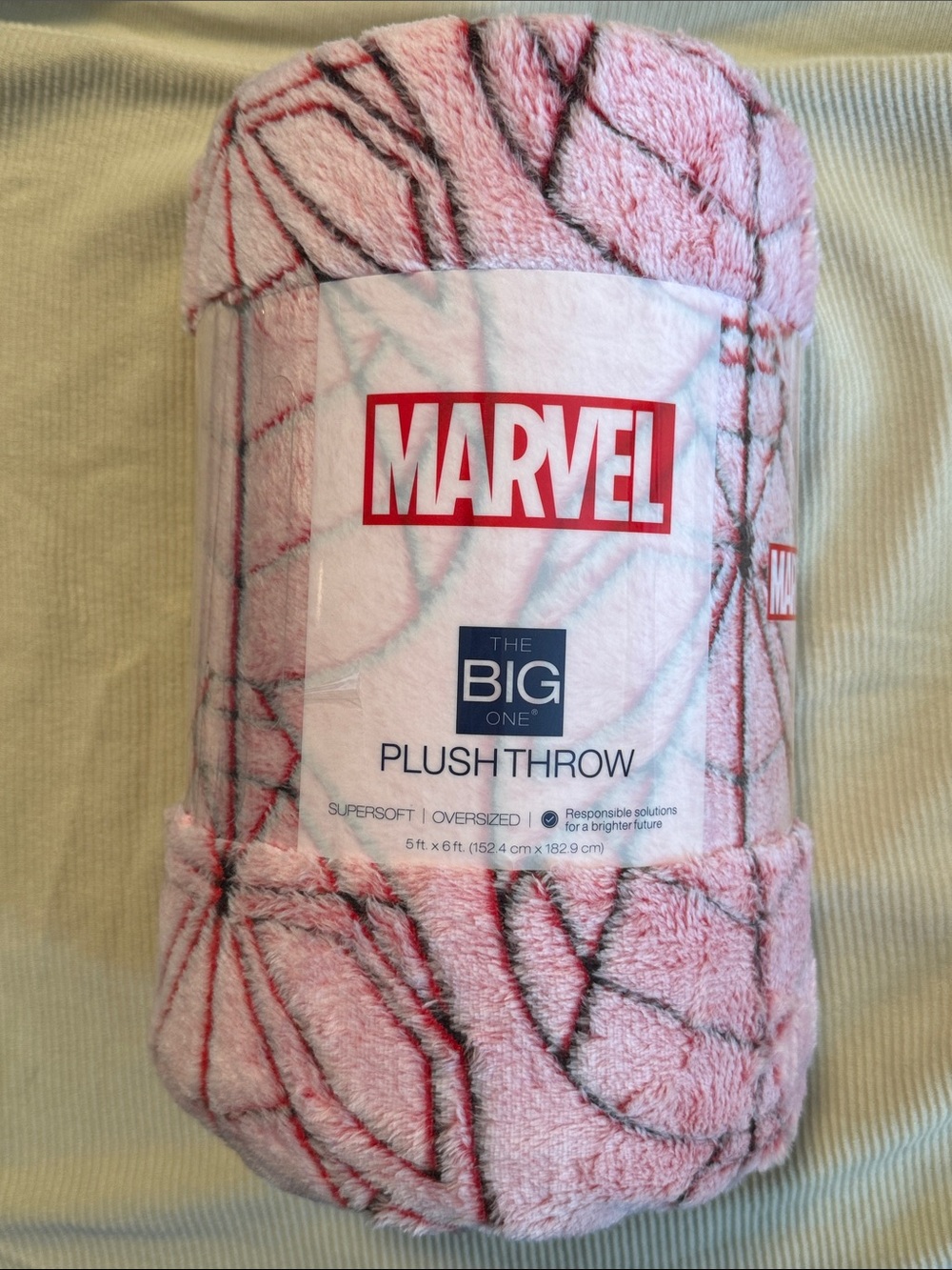 ☀️ The Big One Marvel Spider-Man Oversized Plush Throw NWT